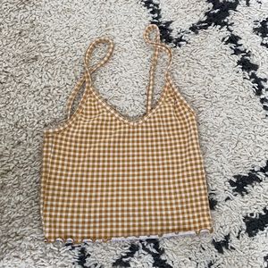 Pacsun gingham crop tank